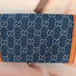 GG inspired Blue/Brown Purse/Wallet