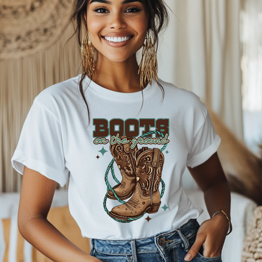 Boots on the Ground Unisex Garment-Dyed T-shirt