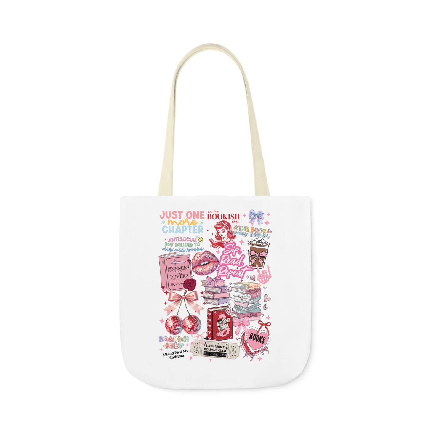 Bookish Collage Tote Bag