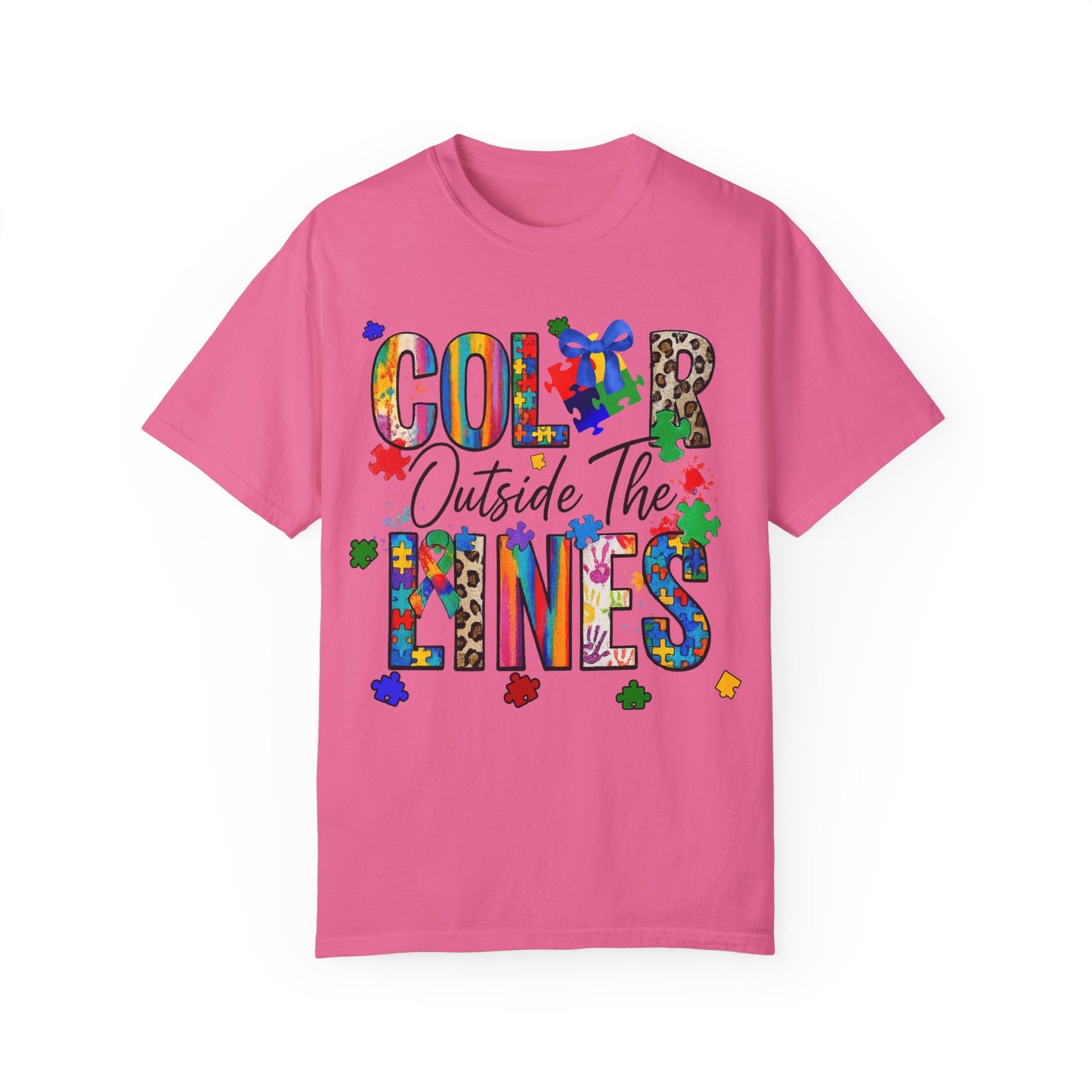 Color Outside The Lines Autism Awareness T-Shirt