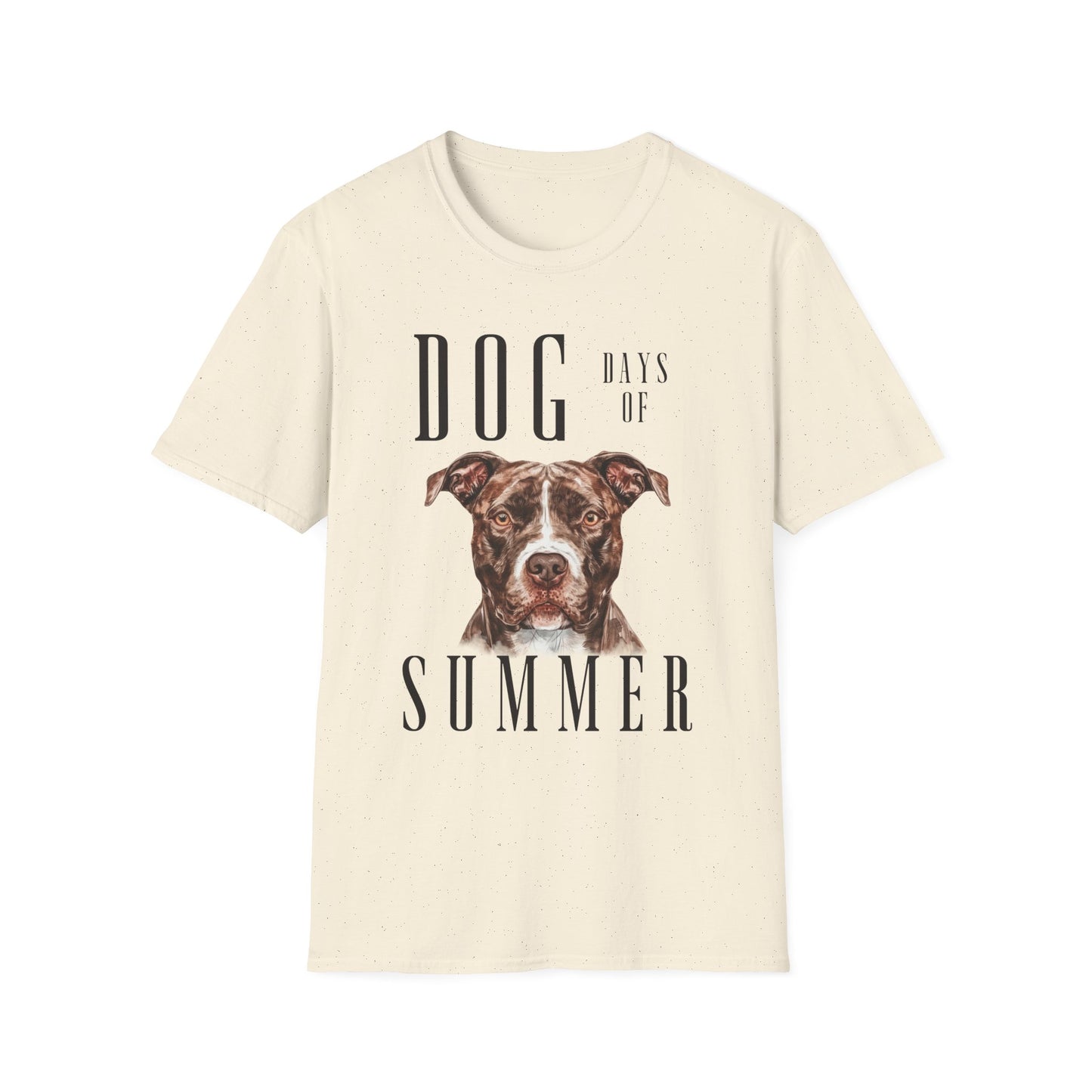 Pitbull Dog Days of Summer Unisex Softstyle T-Shirt - Perfect for Dog Lovers