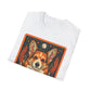 Corgi Lover T-Shirt - Floral Design