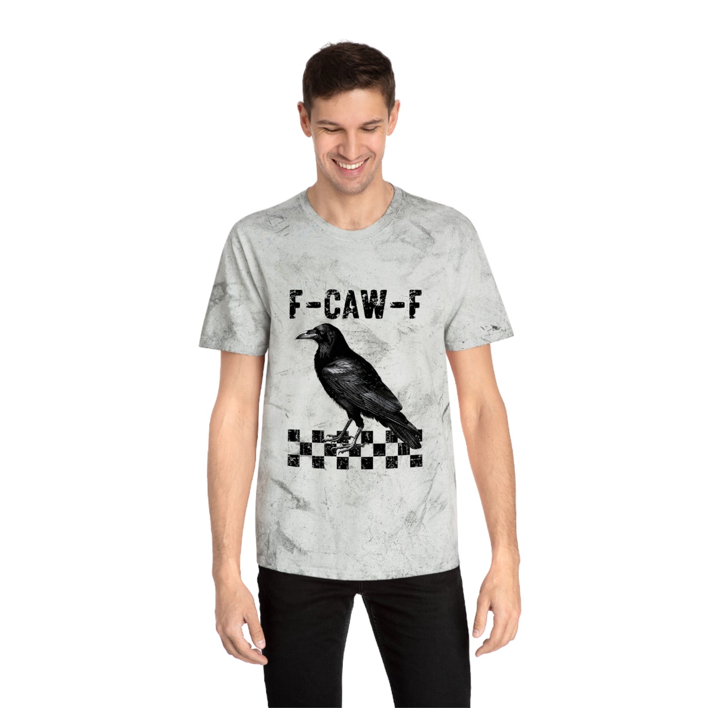 F-Caw-F Unisex Color Blast T-Shirt - Edgy Graphic Tee for Art Lovers
