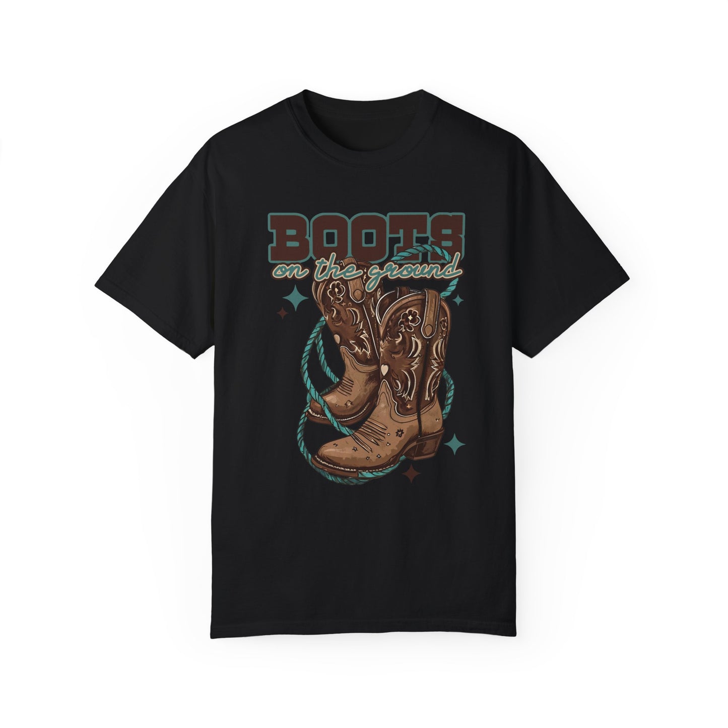 Boots on the Ground Unisex Garment-Dyed T-shirt