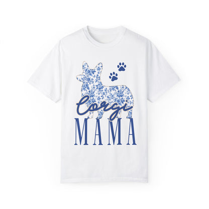 Corgi Mama Floral Unisex T-Shirt - Perfect Gift for Dog Lovers