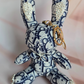 Dior Inspired Blue Bunny Keychain