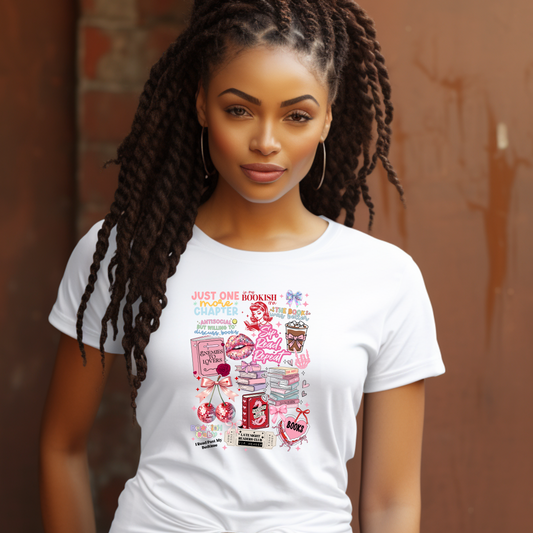 Bookish Collage T-Shirt - Vintage Graphic Motivational Unisex Softstyle Tee