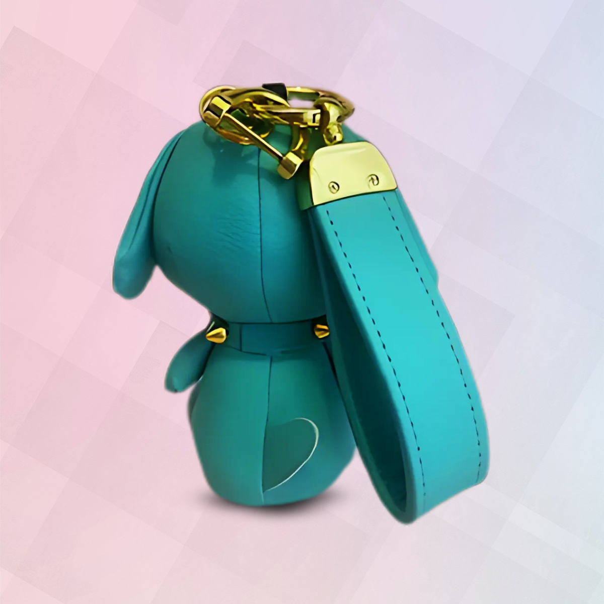 T and Co Inspired Dog Keychain