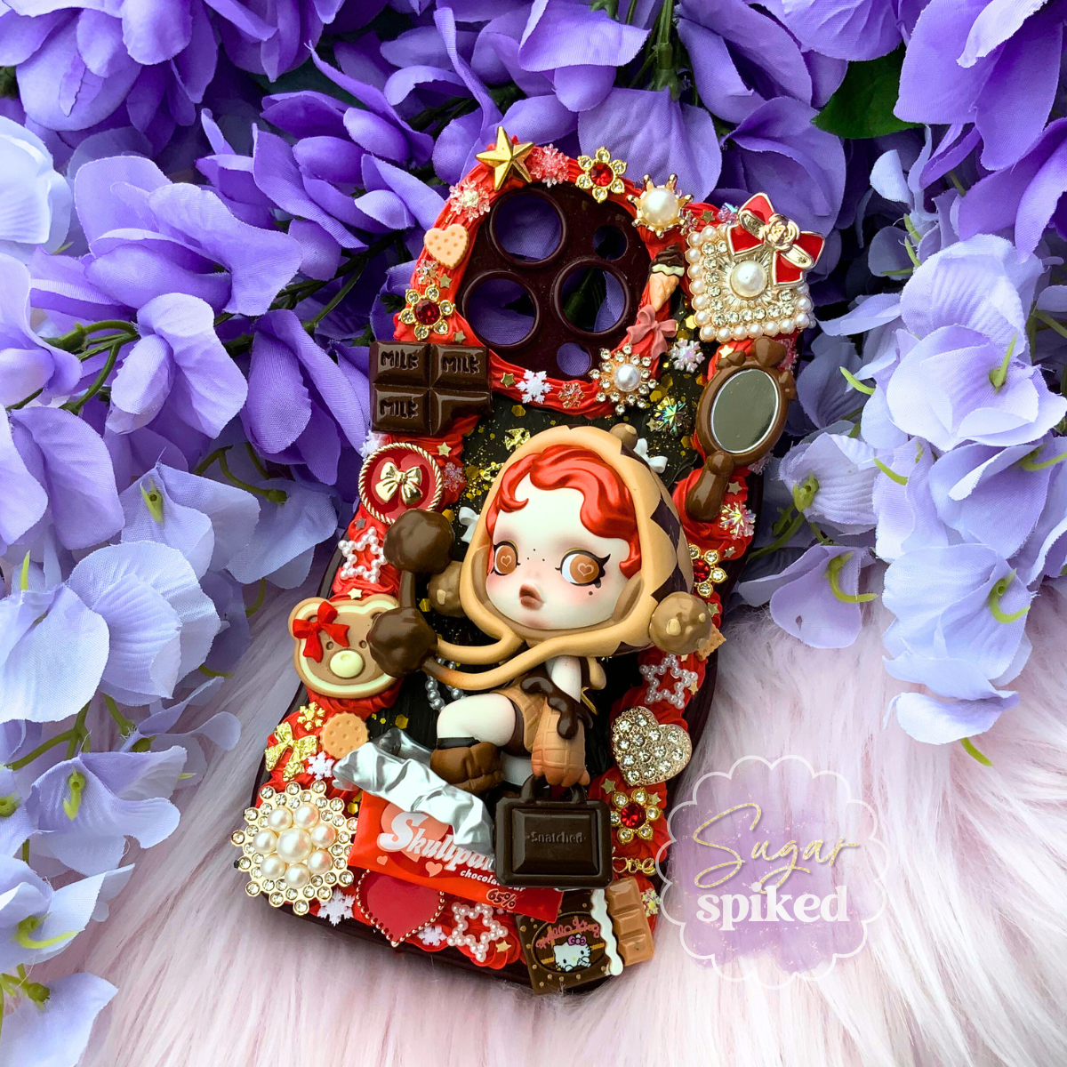Choco-Charm Skull Panda iPhone 14 Pro Max Phone Case