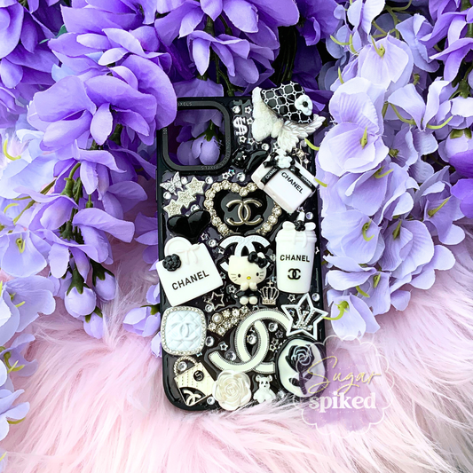 Luxe Kitty Noir — Chanel-Inspired iPhone 11 Phone Case