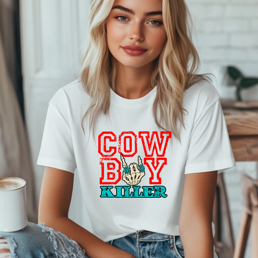 Cowboy Killer Unisex T-Shirt - Vintage Graphic Tee for Country Lovers