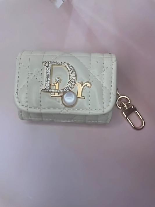 Dior Inspired White Airpod Case