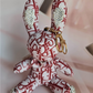 Dior inspired Red Bunny Keychain