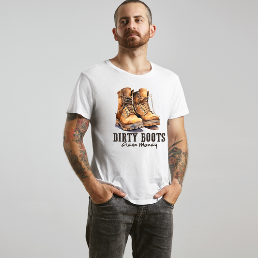 Dirty Boots Clean Money Graphic Tee