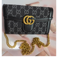 GG inspired Black Purse/Wallet
