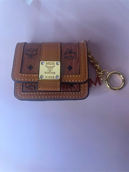 MCM Inspired AirPod Case in Brown