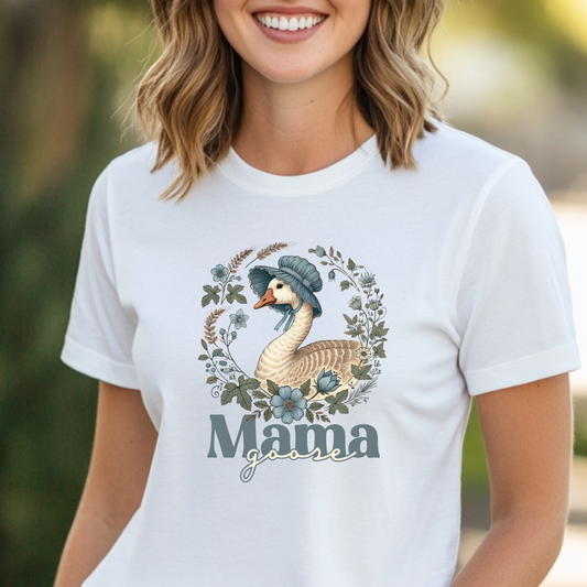 Floral Mama Goose T-Shirt | Perfect Mother's Day Gift