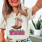 Cowboy Boots Unisex T-Shirt - Miss Never Do No Wrong Design