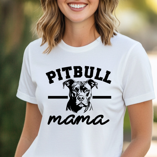 Pitbull Mama Unisex Garment-Dyed T-Shirt - Perfect Gift for Dog Lovers