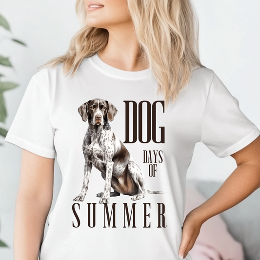 Pointer Dog Days of Summer Unisex Comfort Colors T-Shirt - Perfect for Pet Lovers & Summer Celebrations t