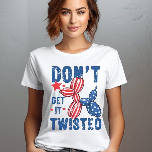 Don't Get It Twisted Unisex Softstyle T-Shirt - Fun & Quirky Patriotic Tee