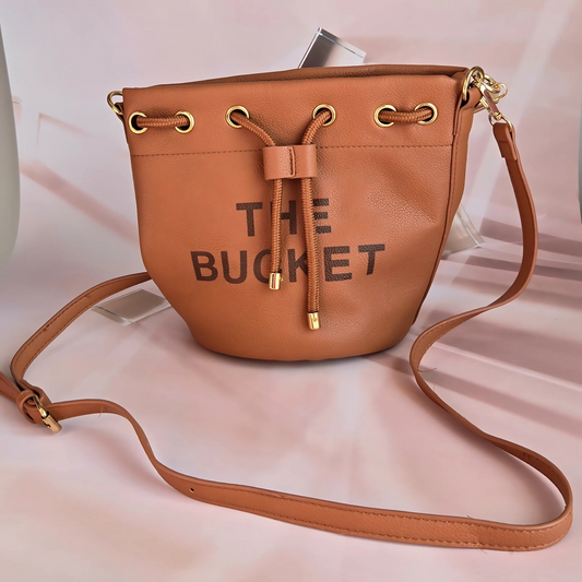 "The Bucket" Brown Purse